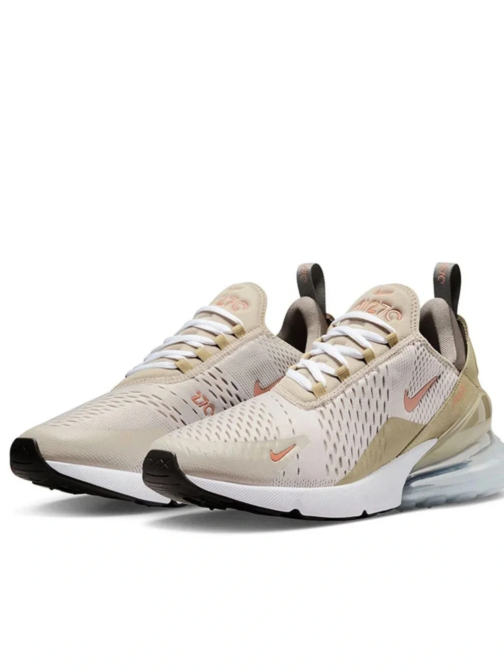 Nike Air Max 270 Cream Men's Running Shoe Size 14